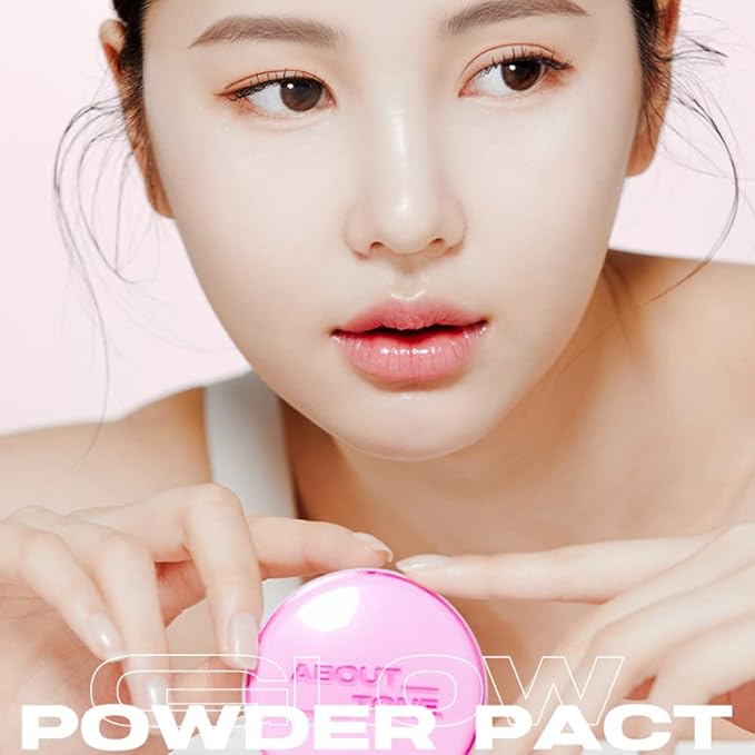 Glow Powder Pact + Long Lasting Makeup Coating Fixer BUNDLE SET