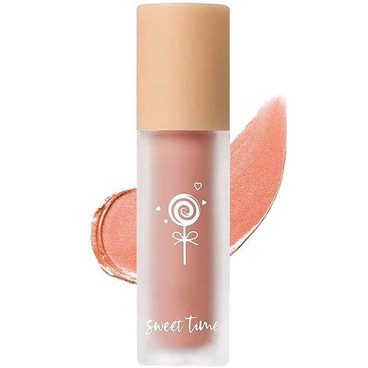 Cream Liquid Blush, Velvet Mousse Texture Matte Liquid Blush Makeup, Long Lasting Waterproof, Used for Cheeks to Enhance Complexion Create Natural-Looking Makeup (Rose Tea)