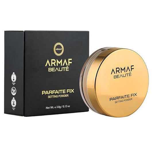 Armaf Beauté Parfaite Fix Setting PowderTranslucent Setting Weightless Formula, Silky Texture, Absorbs Oil and Shine | Loose Setting Powder | 3.8g/0.13 oz