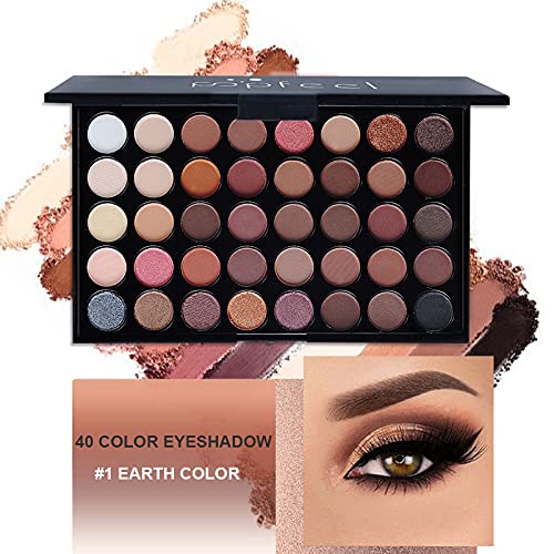 Pure Vie All-in-One Holiday Gift Makeup Set Cosmetic Essential Starter Bundle Include Eyeshadow Palette Lipstick Concealer Blush Mascara Foundation Face Powder - Makeup Kit for Women Full Kit