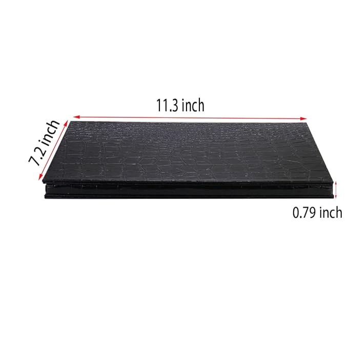 Portable ipad style Standable large empty magnetic palette, holding 60pcs 26mm round or square magnetic pan,Big black magnetic palette