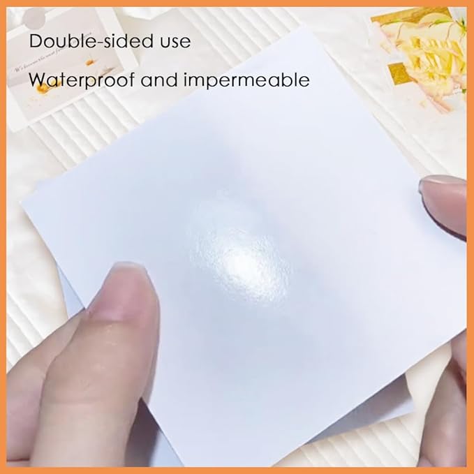 Disposable Gel Nail Polish Palette Mixing Paper Waterproof Nail Pigment Powder Palette Portable Makeup Mixing Palette Paper for Nail Art Manicure Mixing Tools (3 * 3in)