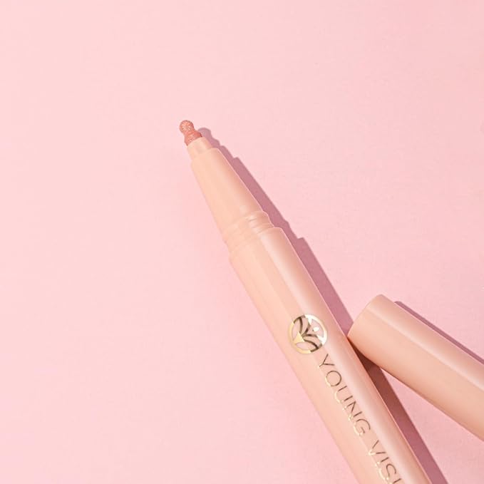 YOUNG VISION Gourd-Shaped Precision Liquid Lipstick & Lipliner - Nude Matte Perfection