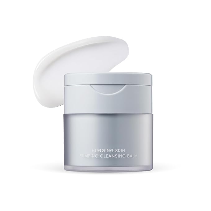 Hugging Skin Pumping Cleansing Balm | Cream-to-Oil Cleanser | Dissolves Makeup with Rice & Shea Butter | Non-Irritating | 55ml