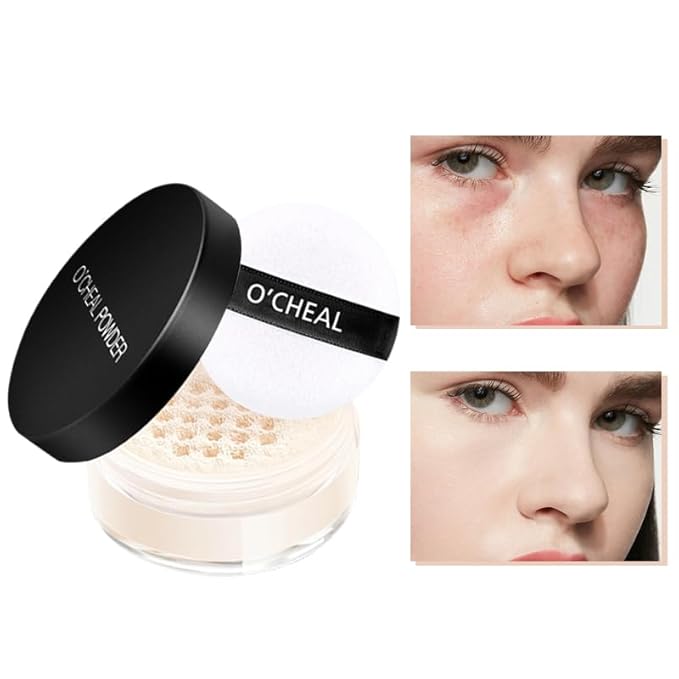 O'CHEAL Face Powder with Oil Control Loose Powder for Makeup Powder Color Waterproof Facial Powder01