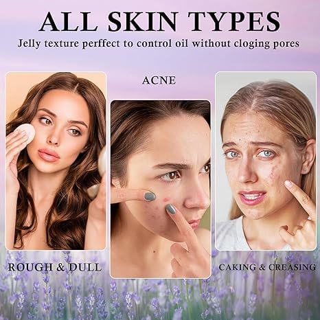 Jelly Pressed Setting Powder,Oil Control Face Pressed Powder,Clear Matte Oil Control Face-Long Lasting Finishing & Waterproof