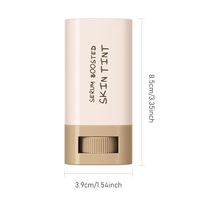 KYDA Tinted Moisturizer Stick, Solid Serum for Boost Skin Tint, Tinted Foundation Stick, Solid Beauty Balm for Contour Concealer, Sheer to Light Cover, Lightweight Blendable, 03