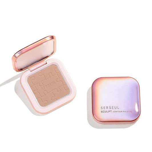 Face Contour Palette Face Sculpting Contouring Palette Powder Bronzer Makeup Palette with brush - Highly Pigmented Contour Powder For Contouring
