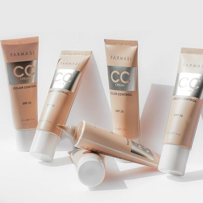 FARMASi Make Up BB Cream Beauty Balm, Full-Coverage Foundation, Concealer, Moisturizer BB Cream for All Skin Types, 1 fl. oz. / 30 ml (Light)