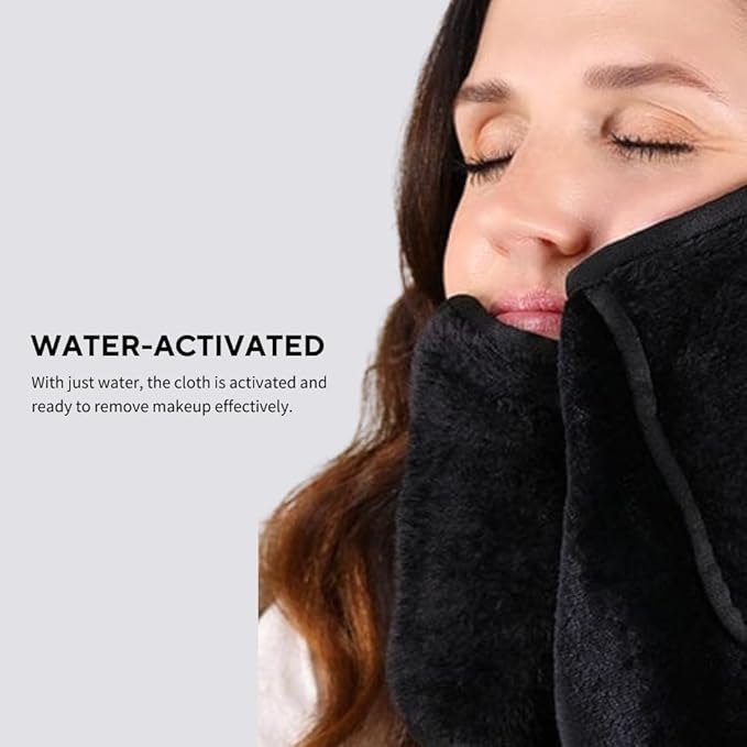 UVe ERASE Makeup Remover Cloth, Reusable Microfiber Face Towel Removes Makeup with Just Water, Cleansing Face Washcloth, Soft and Gentle for All Skin Types