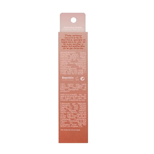 YuYa - Republic Cosmetics Soledad Lips, Cheeks and Eyes Long Lasting Tint Aloe Vera Salmon Pink - Perfect size, take it every where