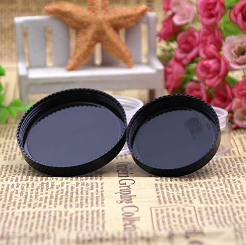 2PCS 30ML(1 oz) Plastic Loose Powder Compact Container DIY Makeup Powder Case, Empty Reusable Portable Loose Powder Container/Travel Powder Kit