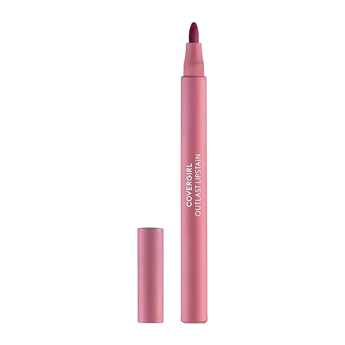 COVERGIRL Outlast Lipstain Bundle - 20 Admire & 35 Canyon Colors, Vegan Formula, 0.06oz Each