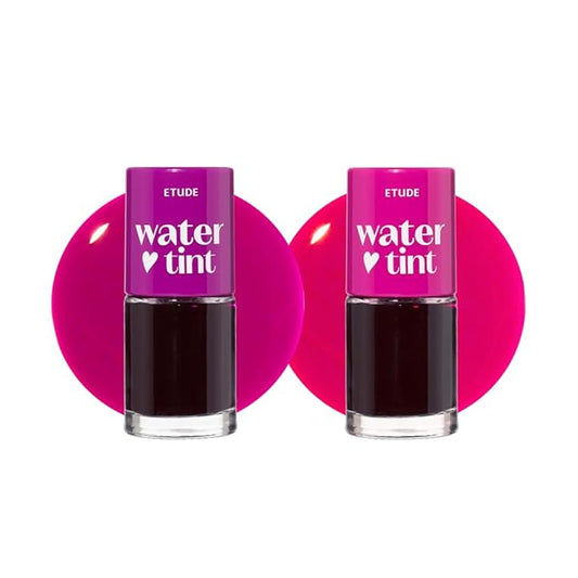 ETUDE Dear Darling Water Tint lip stain - Grape Ade + Strawberry Ade (2 pcs)