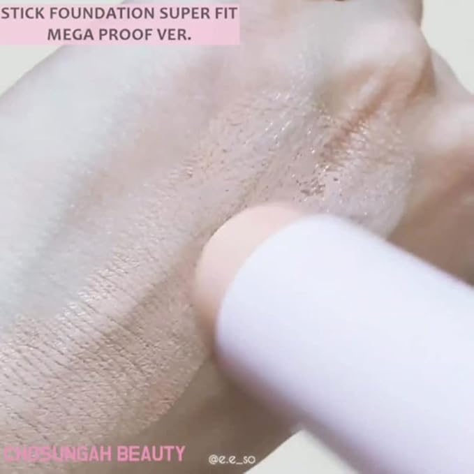 CHOSUNGAH Super Fit MEGA PROOF STICK FOUNDATION Light Beige,FILL-UP Stick Foundation SPF50+ PA++++/ 12g,