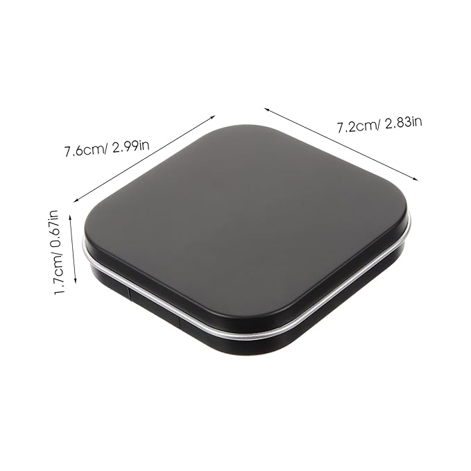 FRCOLOR 2Pcs Empty Magnetic Eyeshadow Makeup Palette DIY Blush Lipstick Contouring Powder Tray with 12 Grids Travel Size Cosmetic Pans Eyeshadow Makeup Containers for Women