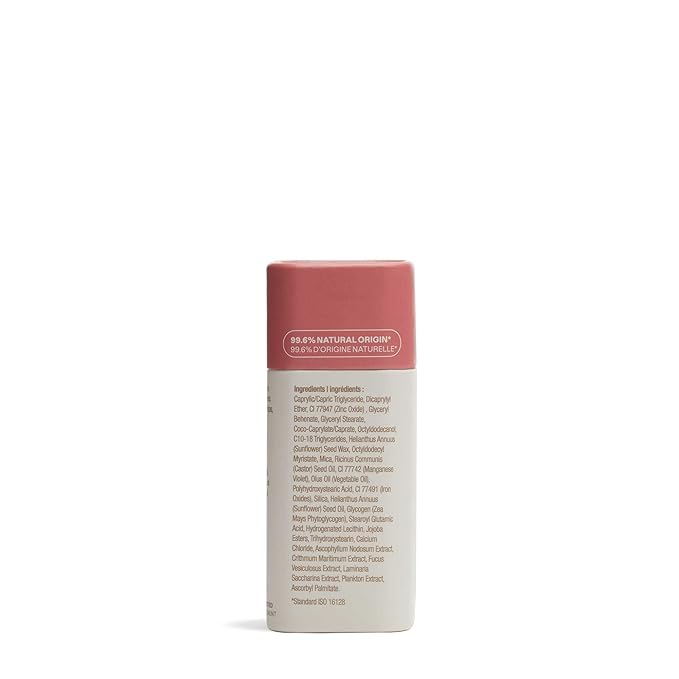 ATTITUDE Oceanly Plastic-Free Lightweight Blush Stick, Titanium Dioxide-Free, EWG Verified, Vegan & Cruelty-free Makeup, Happy Berry, 0.3 Ounces