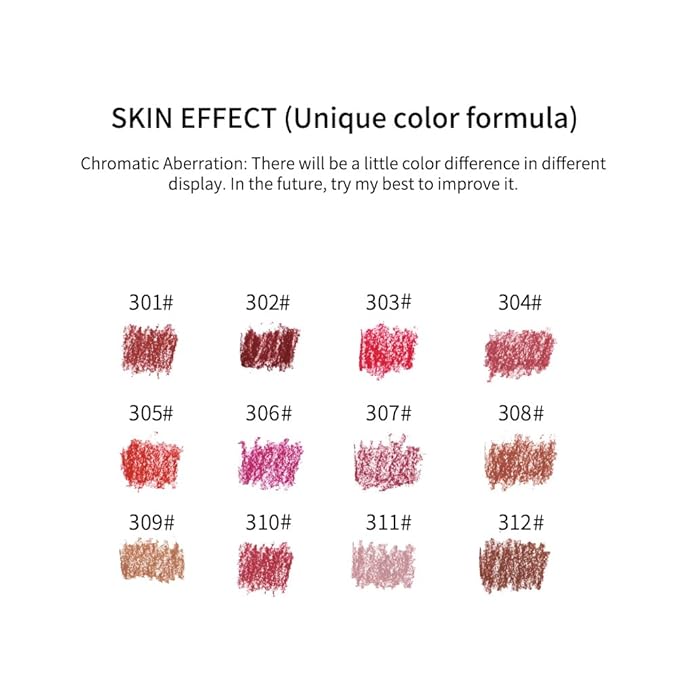 24 pieces lip liner set, matte non-stick cup matte lipstick lip liner set women's lip liner,Valentine's Day gift (SetA, SH012X+N)