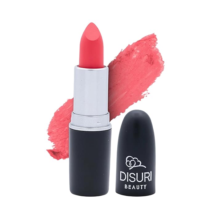 Matte Bullet Long Wear Lipstick - Vegan and Cruelty-Free - Smudge and Waterproof Matte Lipstick with Moisturizing Formula - All Day Comfort - (Peachy Bliss #09)