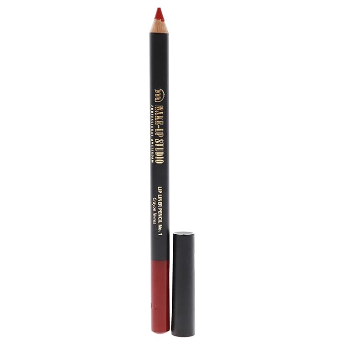 Lip Liner Pencil - 1 Warm Red for Women - 0.04 oz Lip Liner