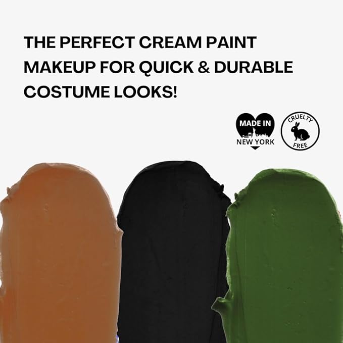 Mehron Makeup Tri-Color Character Makeup Palette | Halloween, Special Effects and Theater Cream FX Palette | Face Paint .7 oz (20 g) (CAMOUFLAGE)
