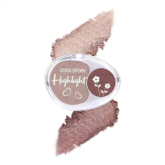 Face High Lighters Makeup Glitter Illuminator Pressed Powder Luminizers Eyeshadow Palette Powder for Face Body Cheek Skin 4#