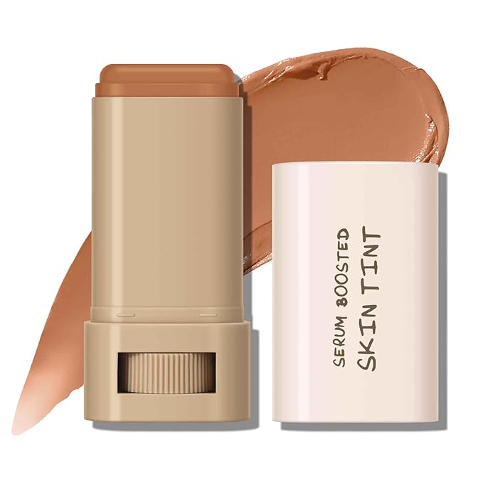 KYDA Tinted Moisturizer Stick, Solid Serum for Boost Skin Tint, Tinted Foundation Stick, Solid Beauty Balm for Contour Concealer, Sheer to Light Cover, Lightweight Blendable, 03