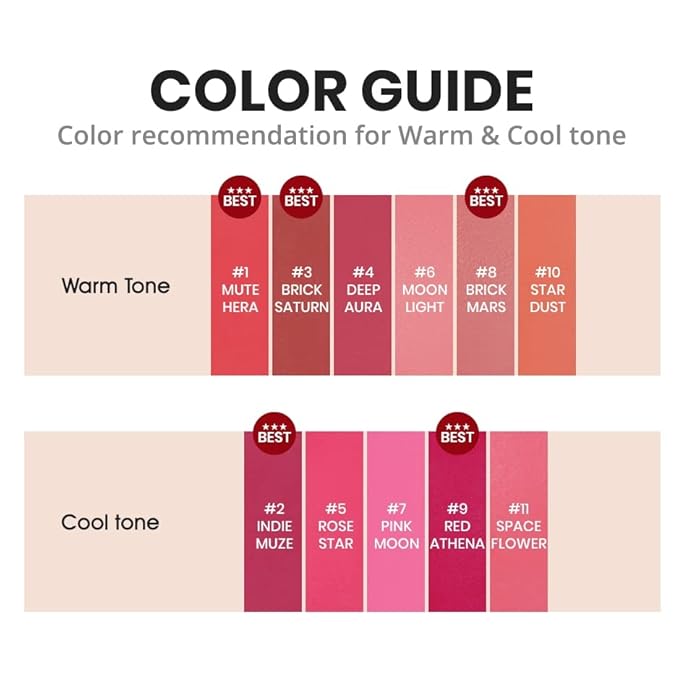 Endluster Tint | Water Tint Long-Lasting Moisture Lips Stain, Vivid Color Lip Tint, High Pigment Color, Coated with Argan Oil (#2 Indie Muze, 3.9g)