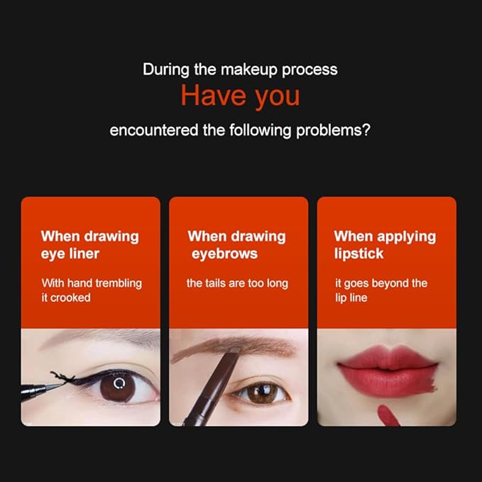 Makeup Remover Pen, Quick Fix Makeup Remover Pen, Reusable Makeup Eraser for Correcting Eyeliner Pen Mistakes, Easy-to-Use Mascara Remover and Waterproof Makeup Remover for Eyes, Brows and Lips