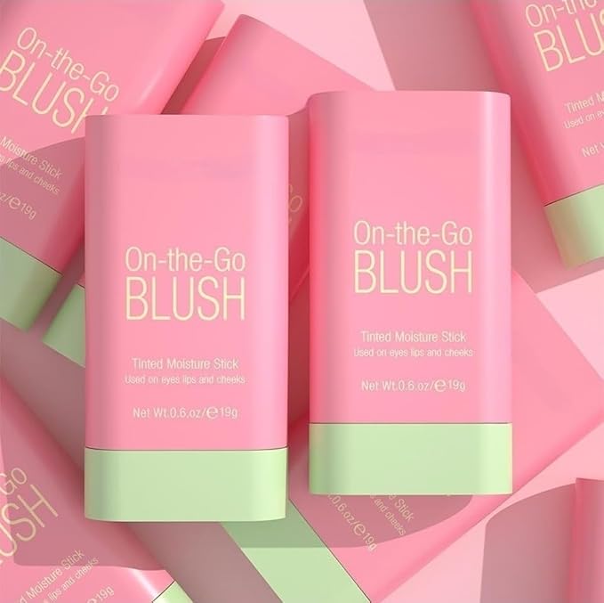 Blush Rare Beauty Liquid Blush Cream Blush Stick For Cheeks Natural Blendable Powder Blusher Stick On The Go Blush Brushes For Makeup Cheeks,Natural Waterproof, Long Lasting(pink)