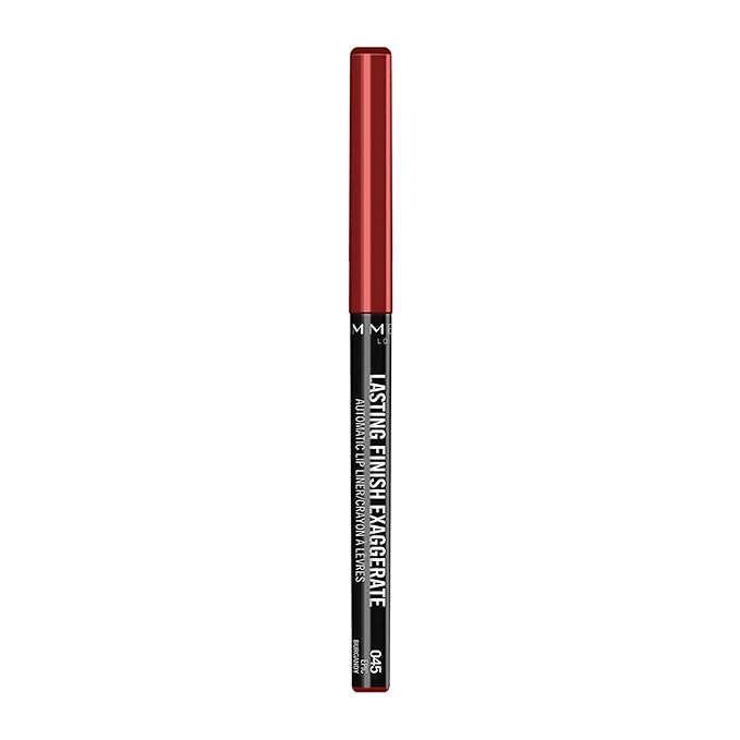 Rimmel Lasting Finish Exaggerate Automatic Lip Liner, 45 Epic Burgandy (Pack of 2)