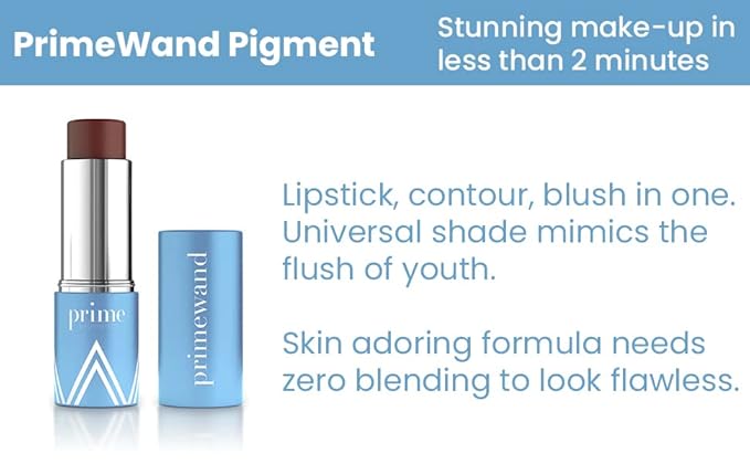 PrimeWand Trinity – Stunning & Natural Pro-Age Makeup Sticks for Mature Women – Multitasking Trio, Easy to Carry