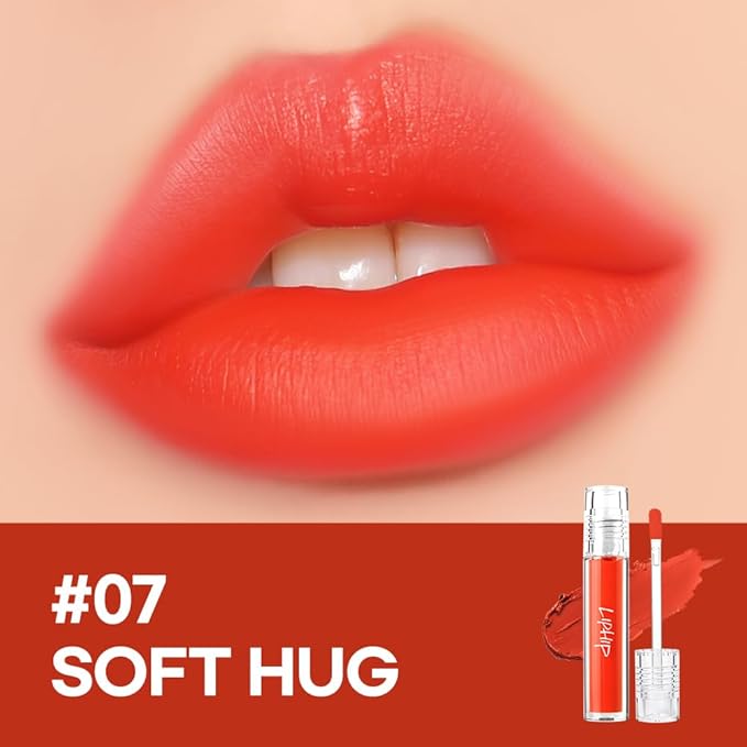 Matte Lip Tint #07 SOFT HUG (Vivid Red Orange)/ Velvet, Lip Matte Liquid lipstick, Superstay Tint with a Highly pigmented Color, Long Lasting Lip Stain