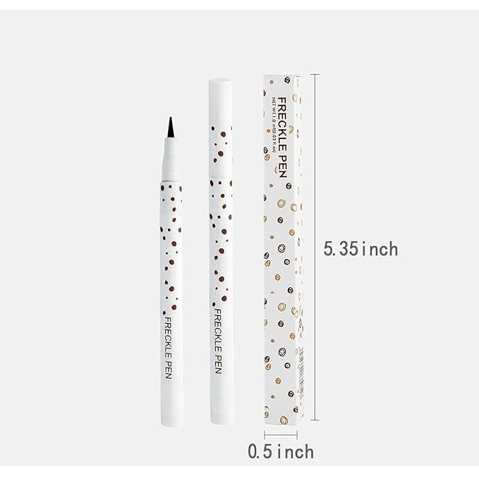 Light Brown Freckle Pen - Natural Waterproof Makeup Tool for Face & Body, Long Lasting Cosmetic Marker with Precision Tip, Vegan & Cruelty Free, Daily Use & Special Occasion