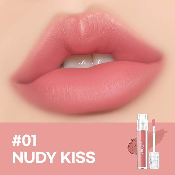 Matte Lip Tint #01 NUDY KISS (Nudy pink)/ Velvet, Lip Matte Liquid lipstick, Superstay Tint with a Highly pigmented Color, Long Lasting Lip Stain