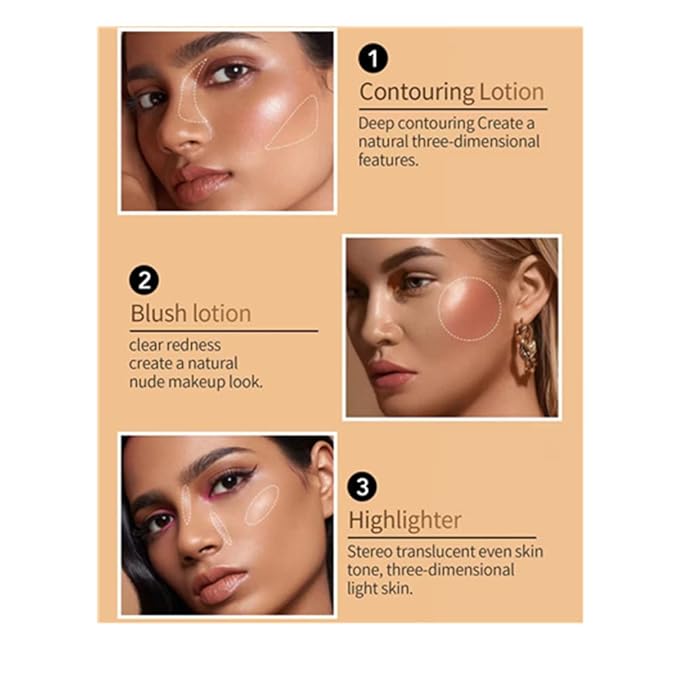 Multi functional cosmetic pen Liquid highlight powder blusher cosmetic pen Face makeup (02#)
