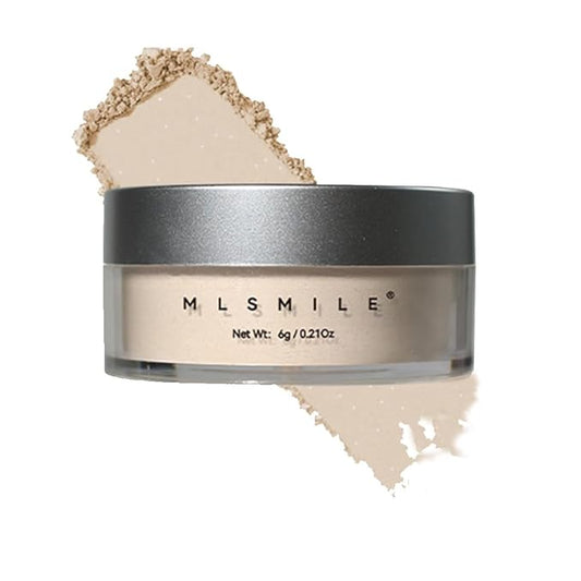 Glitter Loose Setting Powder - Translucent, Long-lasting, Lightweight, and Waterproof for Light Skin Flawless Daily Oil Control Makeup, 0.21 Oz (Bubblegum, 1pc)