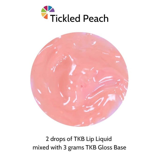 TKB Lip Liquid Color|Liquid Lip Color for TKB Gloss Base, DIY Lip Gloss, Pigmented Lip Gloss and Lipstick Colorant, Made in USA (1floz (30ml), Tickled Peach)