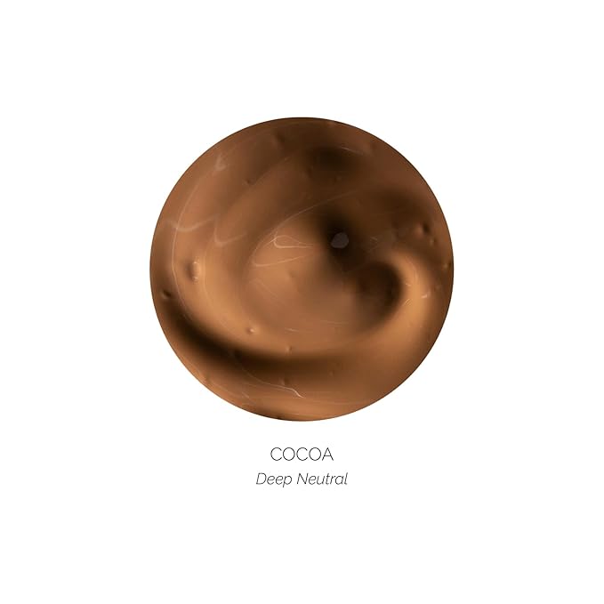 OFIR Skin Satin Medium Coverage Foundation | Lightweight Foundation Makeup with Vegan Formula | Blue Light Protection & Non-Creasing for Long-Lasting Wear | 1 FL OZ (Cocoa - Deep Neutral)