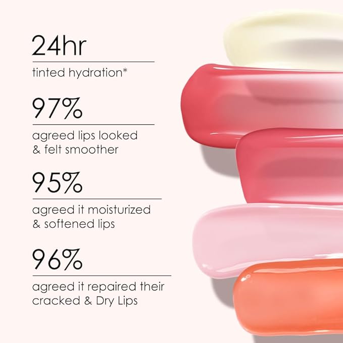 Catkin Tinted Lip Balm Sheer Lip Stain Ultra Hydrating Lip Moistrurizer Chapstick with Vitamin E Nourishing For Cracked & Dry Lips 0.12 oz C17 SUNFLOWER - Coral