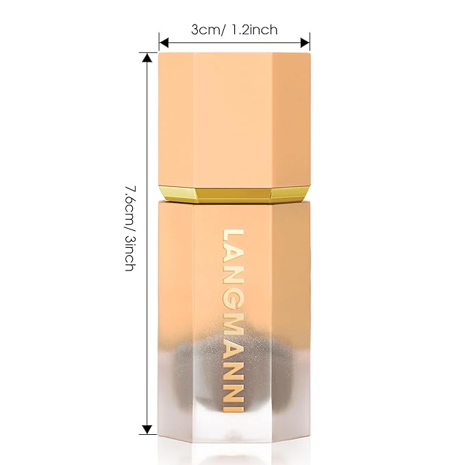 Liquid Contour Stick Makeup - Cream Face Contour Wand with Cushion Applicator, Natural Matte Long Lasting Creamy Bronzer Contour, Lightweight Silky Blendable (#02 SOFT TAN)