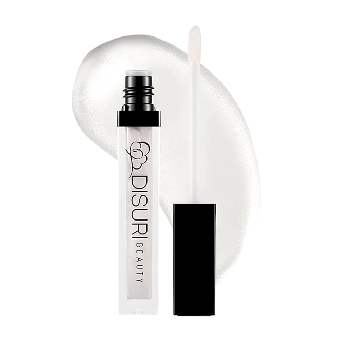 Shimmer Lip Gloss - Non-Sticky Girls Gloss - Long Lasting High Shine - 0.7 FL Oz Gloss for Girls & Women - Cruelty Free - (Clear Diamonds: S1)