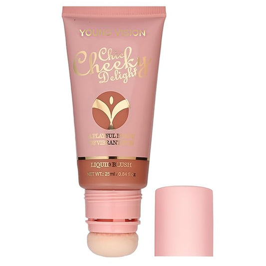 YOUNG VISION Matte Liquid Blush Wand - Velvety Cheek Tint | Long-Lasting Rubor Liquido Matte | Blendable & Buildable | Maquillaje para Mejillas,25ml/0.84 fl oz