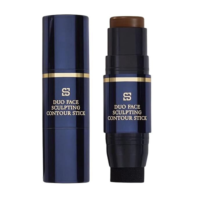 Duo Face Sculpting Contour Bronzer Stick, Dual-Use Applicator for Perfect Sculpt & Blend, Natural Finish, .32 Ounce (Coffee)