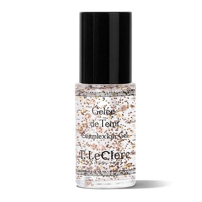 T. LeClerc Tinted Moisturizer Complexion Gel Face, Body Foundation Tint Veil Gel Lightweight, Fresh Texture Soothes Skin Encapsulated Sun 1 oz.