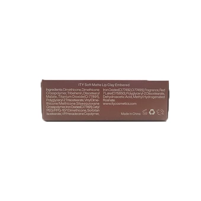ITY Velvet Matte Finish Lip Stain-Mousse Textured Lip Clay, Nude Shade, Conceals Lip Lines, Rich Pigment Lip Tint Lipsticks, 0.14 oz (4g) in Embered