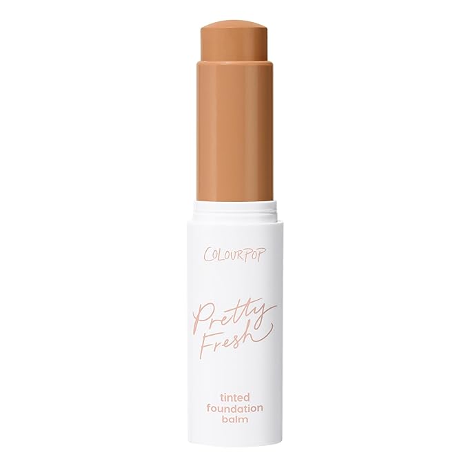 ColourPop Pretty Fresh Tinted Foundation Stick - Balm to Cream Foundation with Light to Medium Coverage - Infused with Hydrating Hyaluronic Acid, Peptides & Niacinamide - Medium Dark 16 (0.29 oz)