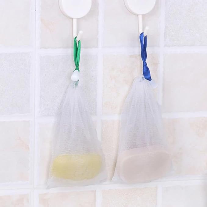 10PCS colorful Foaming Mesh Bags,Portable Soap Saver Bags Hangable Net Soap Pouches, Nylon Drawstring Bags Shower Foaming Mesh Face Cleansing Tool,Soaps,Beauty and Personal Care,Cleansers,Skin Care