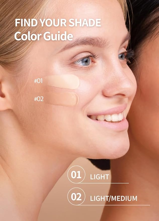 Cushion 1 + Refill 2 bundle, BEAUDIANI Mesh Tight up Cushion Foundation 01 Light Beige
