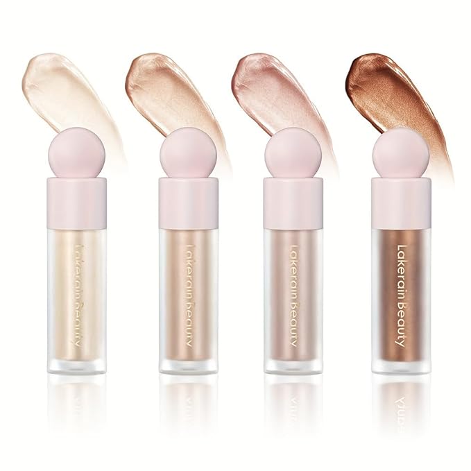 GECOMO Liquid Contour Beauty Wand Face Highlighter Bronzer Makeup Stick, Dewy Finish, Moisturizing Silky Smooth Texture 0.25 Oz/ 7.5ml - 01 MOONLIGHT